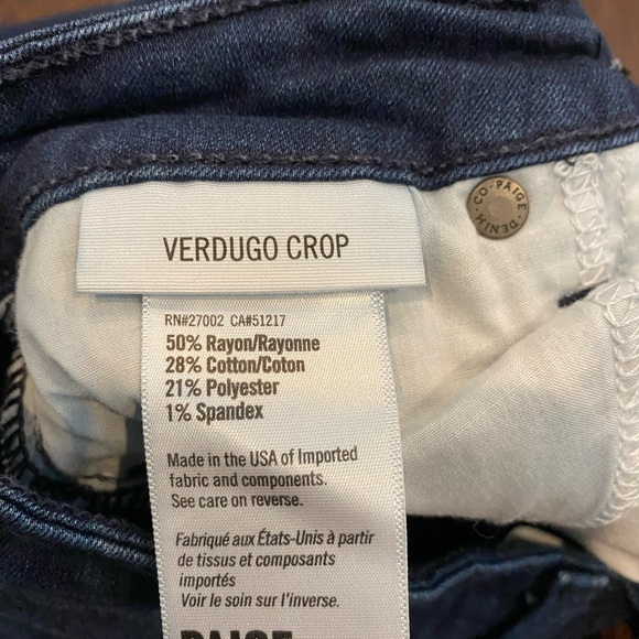 PAIGE Denim - Paige verdigo crop